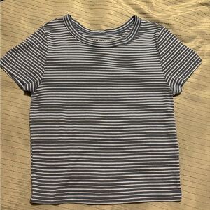 American Eagle Striped Short Sleeve T-Shirt